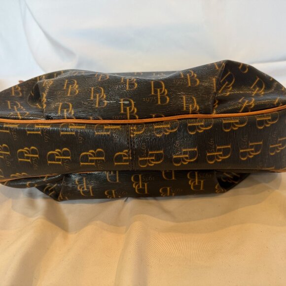 Dooney & Bourke Dark Brown Monogram Purse - Picture 3 of 10